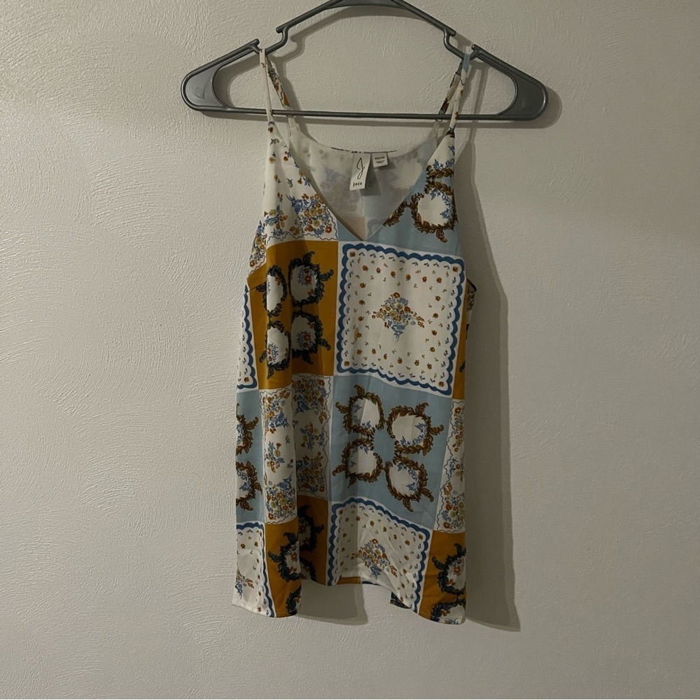Joie patchwork tank size XS adjustable straps EUC lined